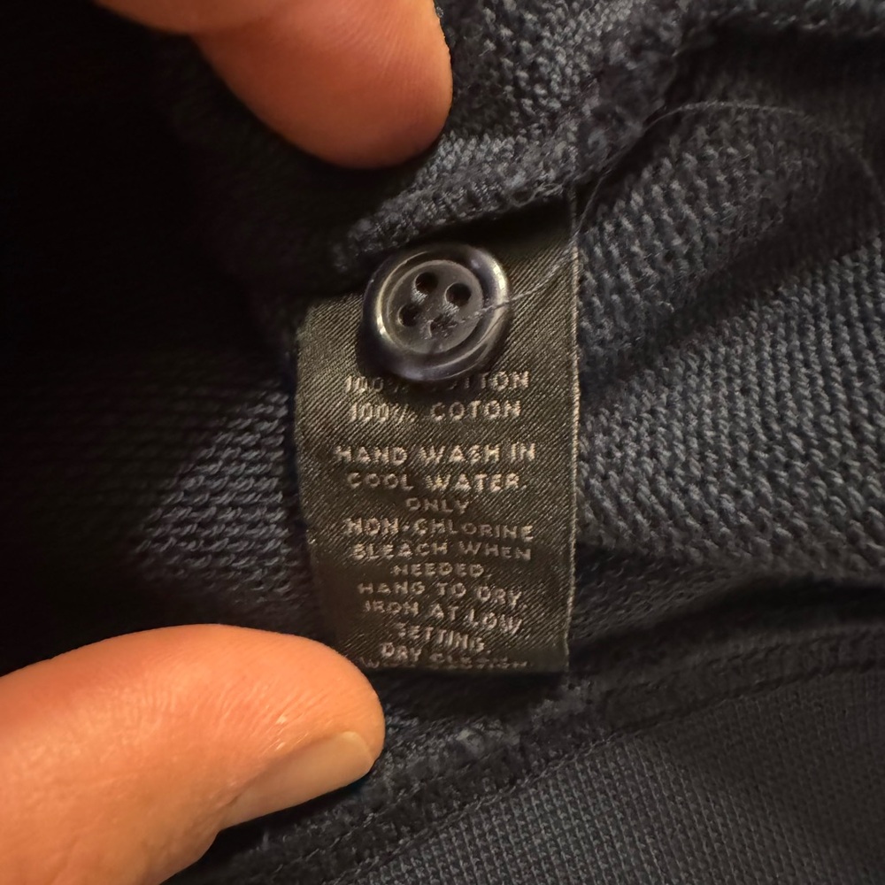 Saks Fifth Avenue Dark Blue Long Sleeve Polo - Picture 8 of 8